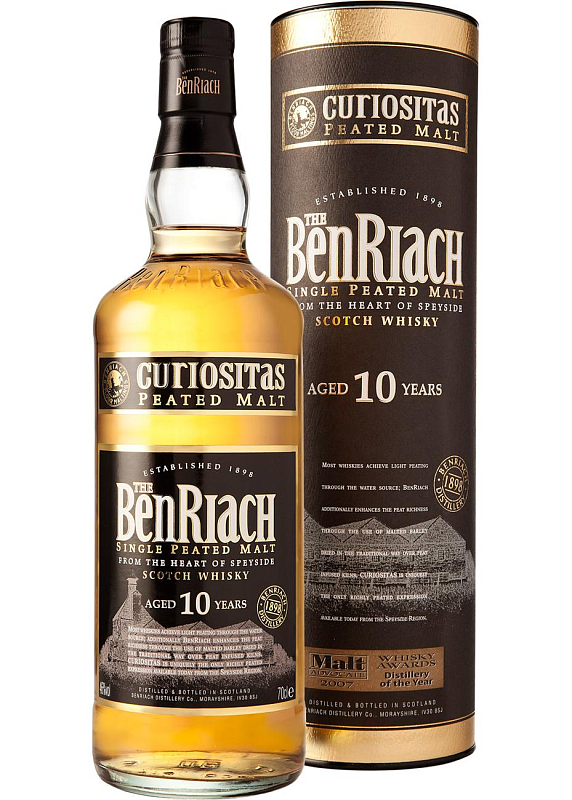 Віскі BenRiach 10 Y.O. Curiositas 46°